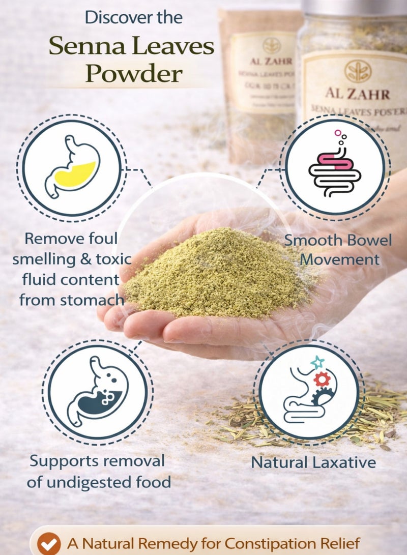 Zahr Senna Leaves Powder (Sana Makki) – Premium Herbal Leaf Powder | 100% Natural Plant-Based Product | Domestic Traditional Use - Image 5